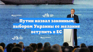 Путин назвал законным выбором Украины ее желание вступить в ЕС