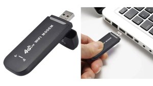 Миниатюрный 3G, 4G модем со встроенной Wi-Fi точкой доступа