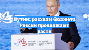 Путин: расходы бюджета России продолжают расти