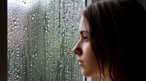 Let the drops fall on the window