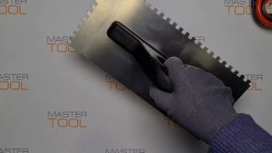 Гладилка нержавеющая Vorel 270х125 мм, зубчатая 6х6 мм 6760