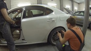 подготовка проекта 2018 г - Lexus IS250. Резка арок.