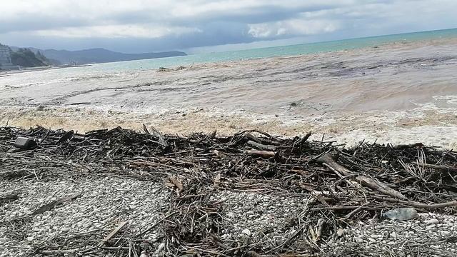 Пляж в Небуге после ночного ливня смотреть онлайн