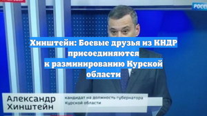Хинштейн: Боевые друзья из КНДР присоединяются к разминированию Курской области