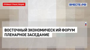 Пленарное заседание X Восточного экономического форума