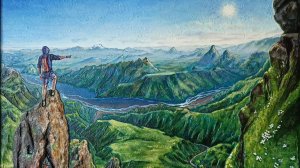 Картина Горы Маслом Необычные Картины На Стену Горный Пейзаж Картина