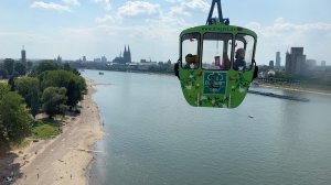 В кабинке над Рейном - лучший вид на Кёльн с канатной дороги