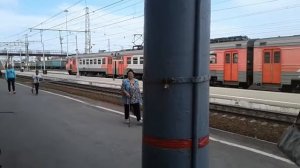 Отправление электропоезда ЭД4МК-0020