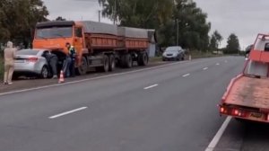 Водитель уснул за рулем и врезался в «КамАЗ» в Починковском округе