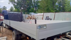 Алюминиевые борта, стойки и щит - "Катюша" для 6 метровой Газели.