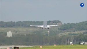 Первый полностью российский СЕРИЙНЫЙ SJ-100 "Суперджет" совершил свой первый полет...