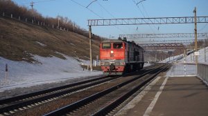 Тепловоз 2ТЭ10У-0192 резервом. Звук 10Д100.