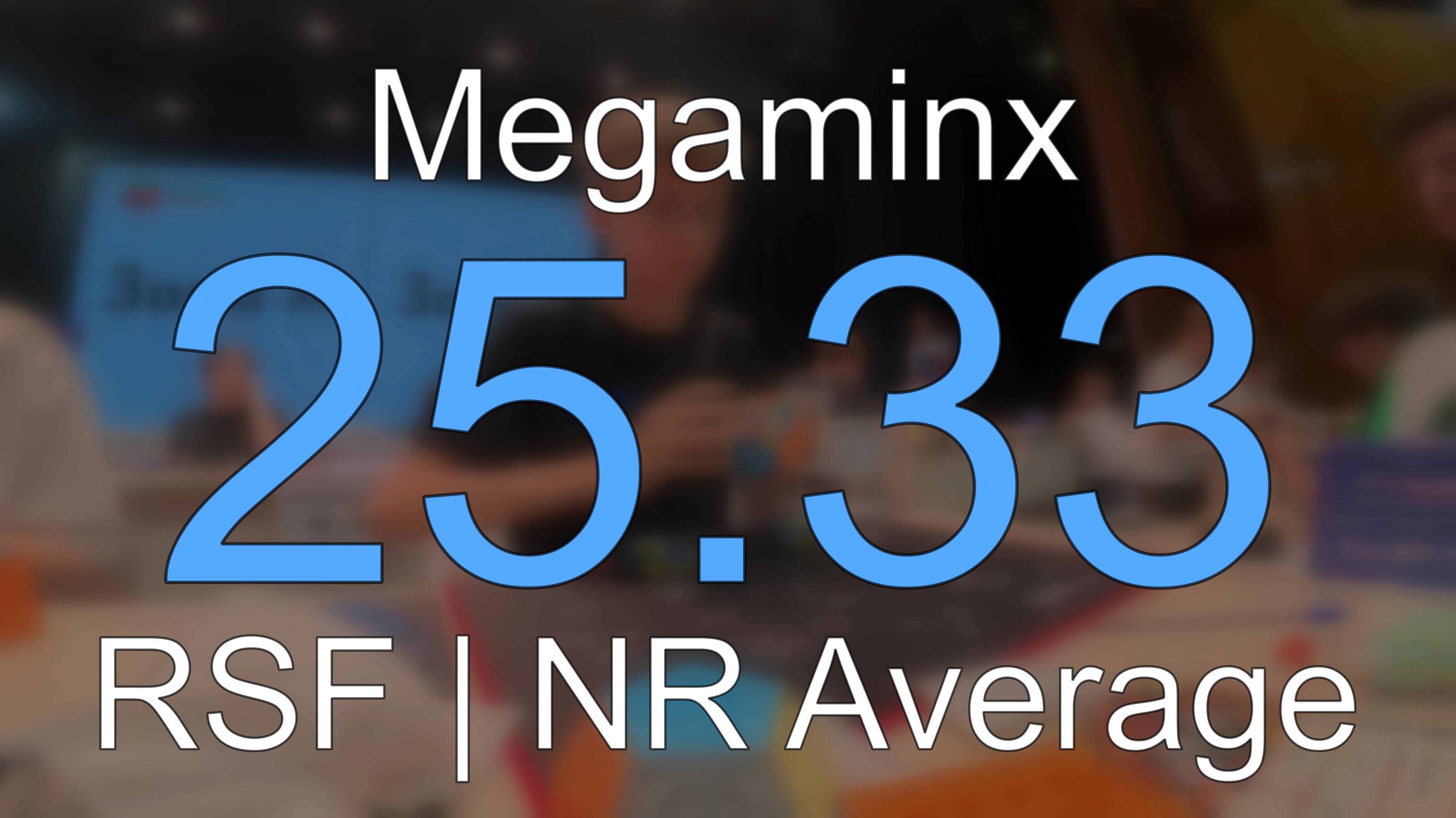 NR [25.33] RSF Megaminx Average // Moscow Strawberry 2025