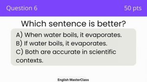 Zero Conditionals Quiz