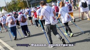«Осторожно, новости»: москвичи устроили давку из-за палок для ходьбы на марафоне