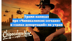 Трамп написал про «Чипокалипсис сегодня» и «запах депортаций» по утрам