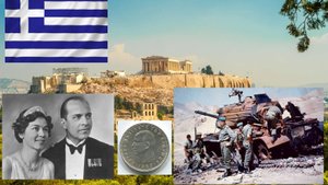 Король Павел 1, сложная история Греции, смутные времена и обзор 2 драхм 1964 г.