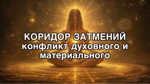 Коридор затмений. Энергии сентября. Проработка конфликта между духовным и материальным