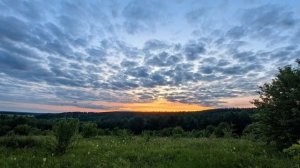 Закат в деревне