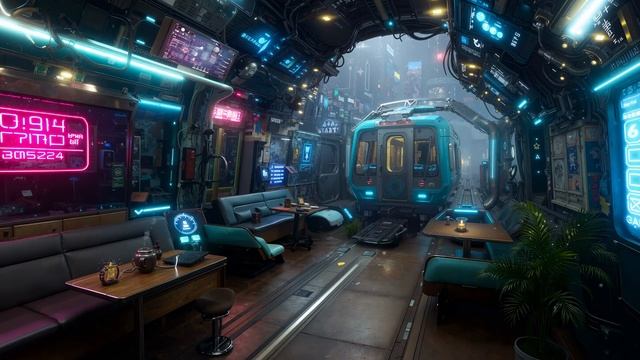 Space Station Sanctuary： Cyberpunk Ambient Music for Deep Focus & Study