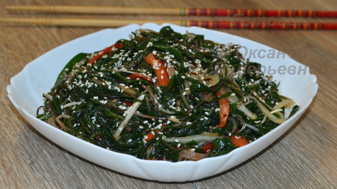 Ёмди-ча. Корейский салат из лука Джусай. Готовим с Оксаной Валерьевной. смотреть онлайн