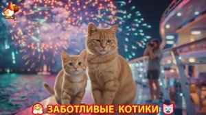 Заботливые котики спешат на помощь 😸😹😻 (308)