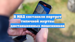В МВД составили портрет типичной жертвы дистанционных мошенников