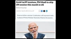‼️🇮🇳🇺🇸 Моди игнорирует Генассамблею ООН в Нью-Йорке: Индия отвечает на тарифное давление США