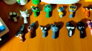мои спрунки фигурки из пластилина