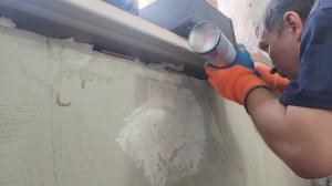 Балкон в стиле лофт: запенивание длинного  подоконника 🪟