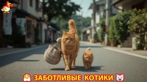 Заботливые котики спешат на помощь 😸😹😻 (307)