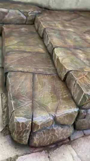 оформление ступенек в дом арт бетон. мастерская Котлярова.