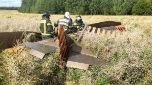 Легкомоторный самолет разбился в Подмосковье