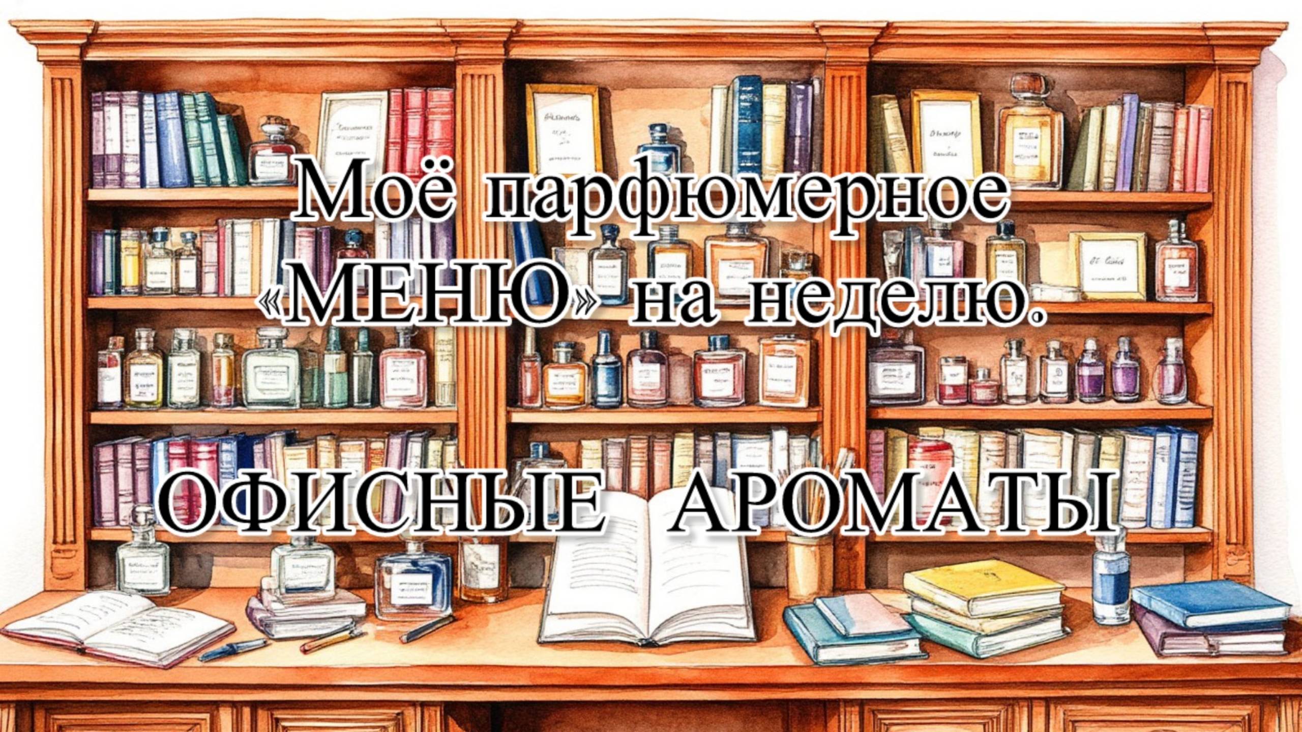 МОЁ ПАРФЮМЕРНОЕ «МЕНЮ» НА НЕДЕЛЮ. ОФИСНЫЕ АРОМАТЫ.
