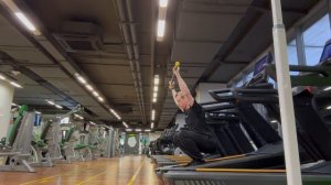 Приседания с грифом/бодибаром/гимнастической палкой над головой