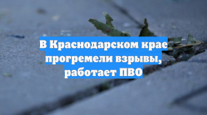 В Краснодарском крае прогремели взрывы, работает ПВО