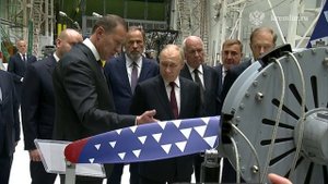 В Самаре Президенту продемонстрировали образцы двигателей боевой и гражданской авиации, 05.09.25