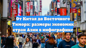 От Китая до Восточного Тимора: размеры экономик стран Азии в инфографике