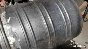 Зиговка формы (обечайки) для литья пластиковых бочек