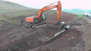 Ремонт дороги возле Тюменяка.