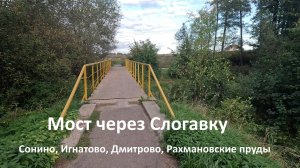 2025-09-06 Мост через Слогавку, Сонино, Игнатово, Дмитрово // Рахмановские пруды