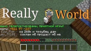 ПЕРВАЯ игра на ReallyWorld 1Часть