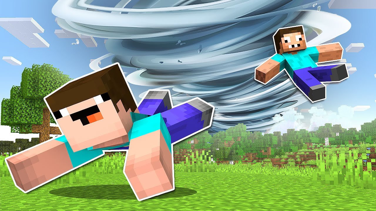НУБ И ПРО СПАСАЮТСЯ ОТ ТОРНАДО В МАЙНКРАФТ ! НУБИК И ТРОЛЛИНГ ЛОВУШКА MINECRAFT