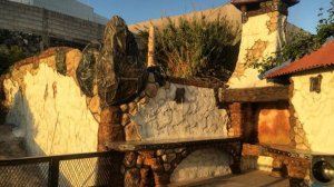 зона барбекю на Канарах мини гостиница.декор арт бетон