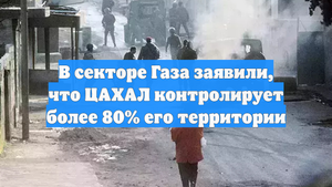 В секторе Газа заявили, что ЦАХАЛ контролирует более 80% его территории