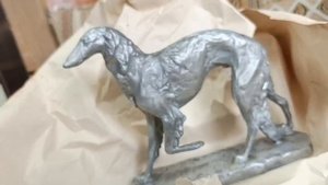 Скульптура "Русская Борзая" а Малушина Т.А. редкость