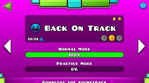 Прошёл второй уровень geometry dash