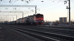 Тепловоз 2ТЭ10М-3544 с 2ТЭ10М-2738 и ВЛ80С-1931/2127Б