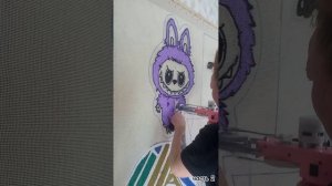 Лабубу тафтинговой ковер своими руками ч 2#ковер #длядома #интерьер #лабубу #своимируками #длядетей