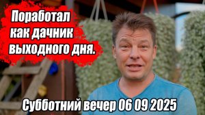 Поработал как дачник выходного дня. Субботний вечер 06 09 2025
